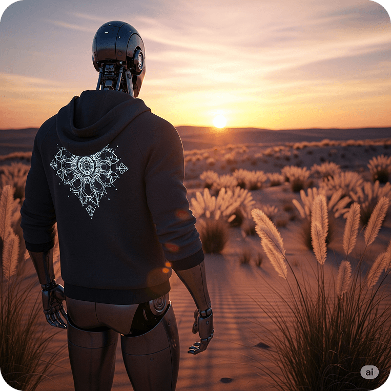 Robot in desert